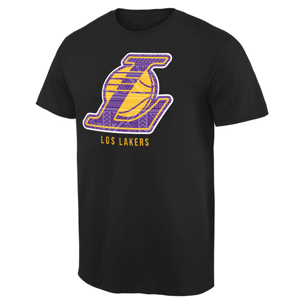 NBA Men Los Angeles Lakers Noches Enebea TShirt  Black->nba t-shirts->Sports Accessory